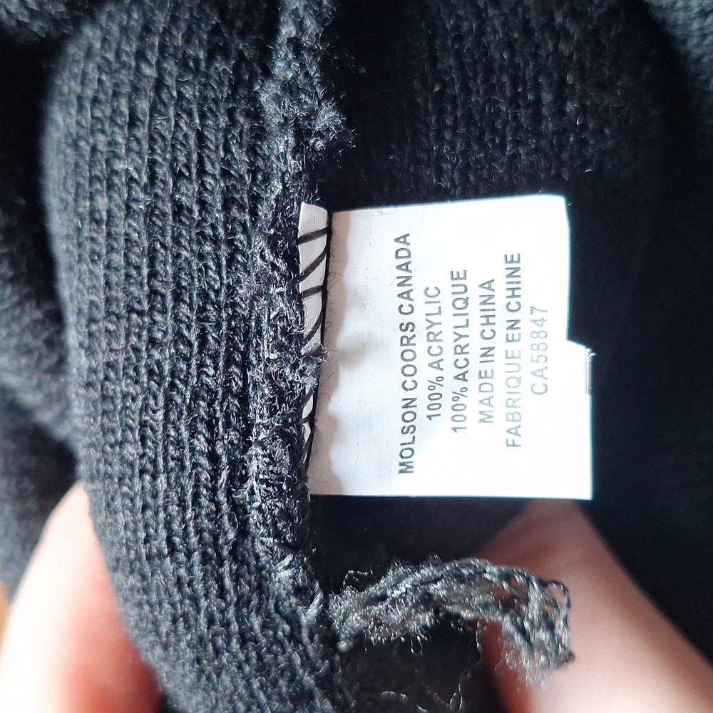 Black Molson Coors Toronto Raptors Beanie - Picture 3 of 3